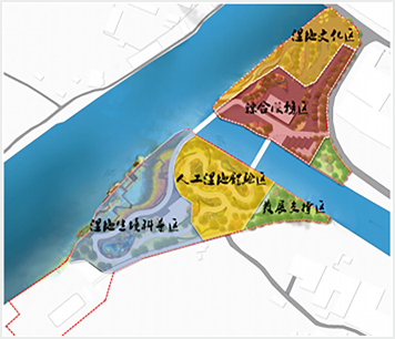 环秀湖的五个分区